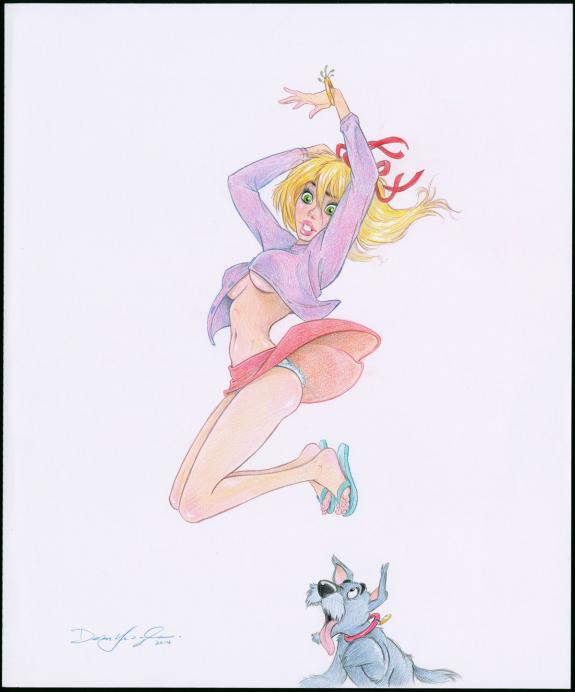 Dean Yeagle - Illustration originale, Mandy & Skoots "bounce