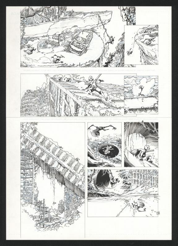 Olivier Vatine - Niourk, La Ville, Planche originale 32