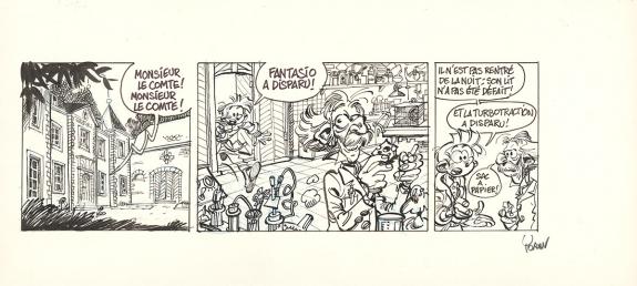 Yoann - Spirou et Fantasio, Strip original réalisé pour le J