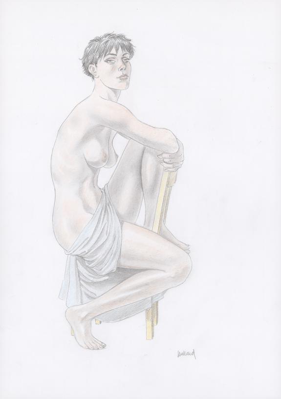 André Juillard - Le Cahier bleu, Illustration originale