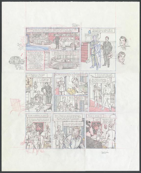 Antoine Aubin - Blake et Mortimer, Huit heures à Berlin, Cra