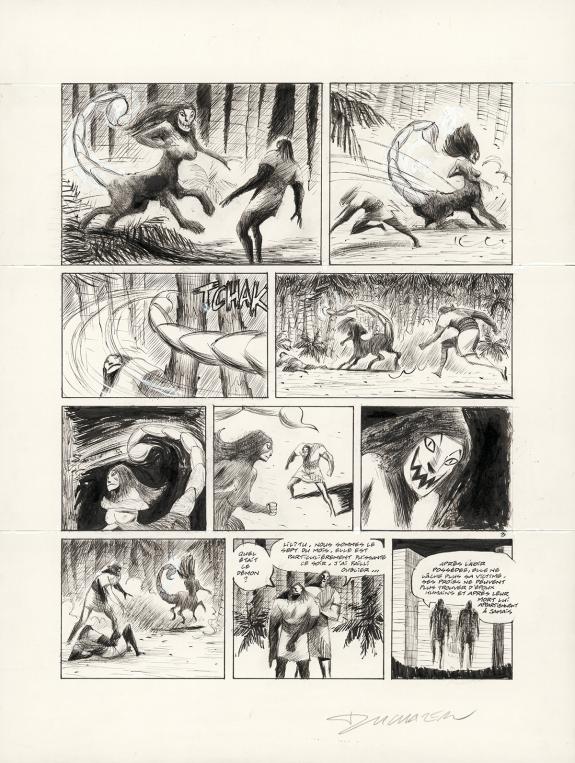 Frantz Duchazeau - Gilgamesh, Planche originale