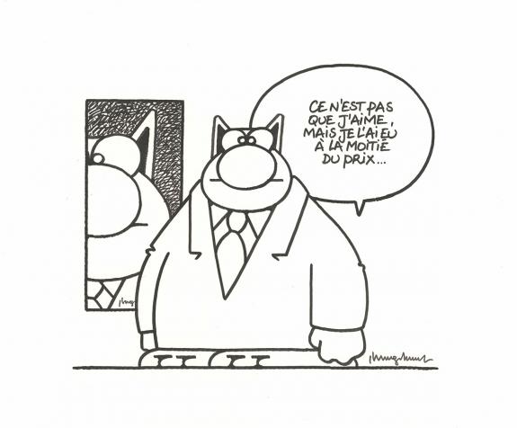 Philippe Geluck - Le Chat, Illustration originale