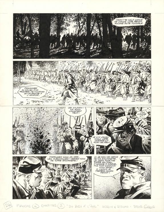 Steve Cuzor - Le combat d'Henry Fleming, Planche originale n