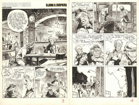 Hermann - Bernard Prince, Planche originale 1 de l'histoire: