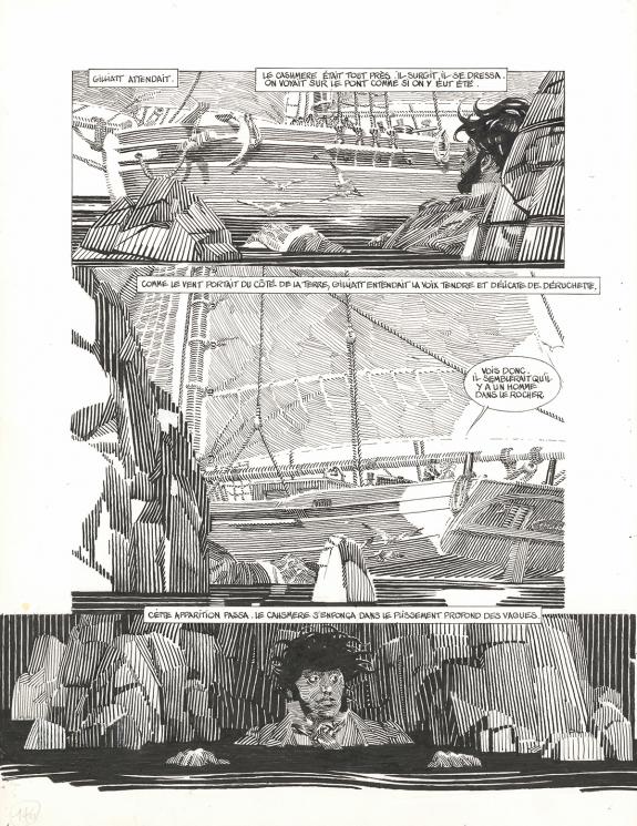 Michel Durand - Les Travailleurs de la mer, Planche original