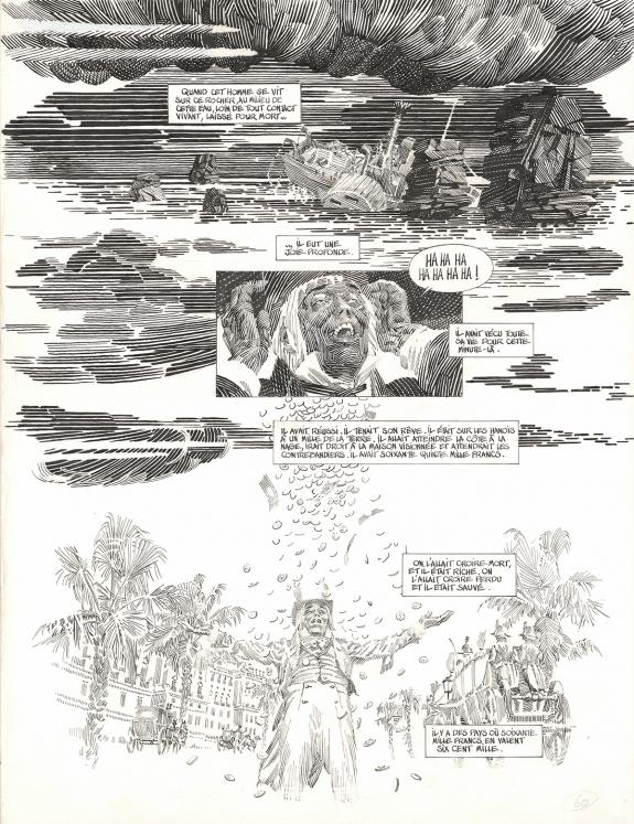 Michel Durand - Les Travailleurs de la mer, Planche original