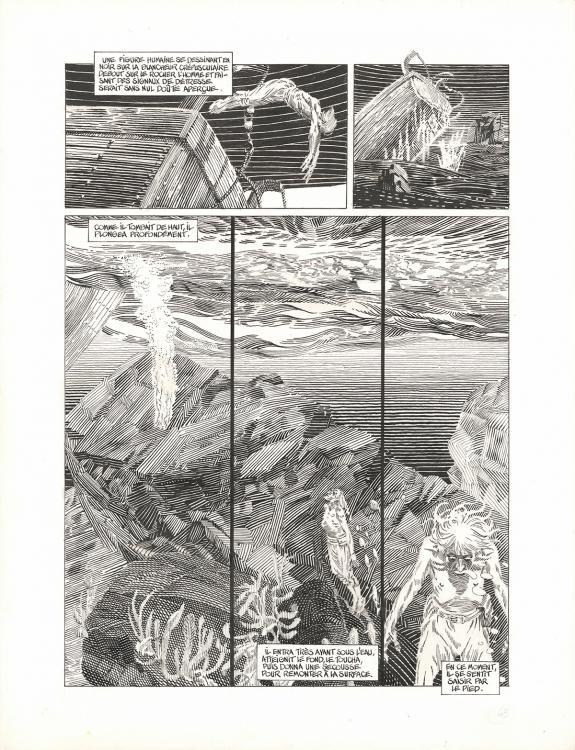 Michel Durand - Les Travailleurs de la mer, Planche original