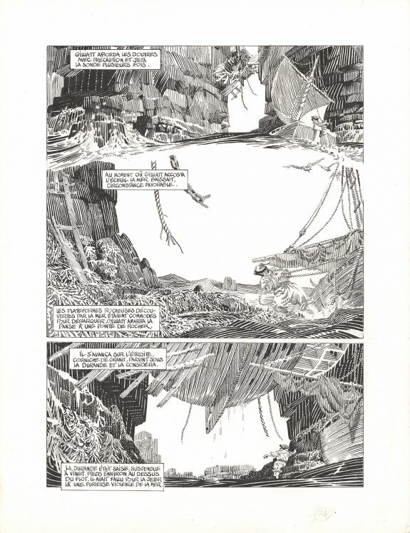 Michel Durand - Les Travailleurs de la mer, Planche original