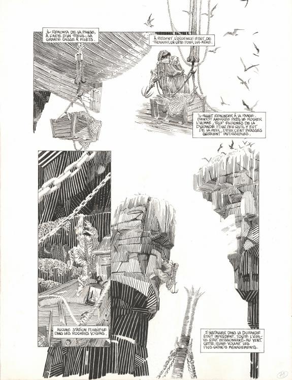 Michel Durand - Les Travailleurs de la mer, Planche original