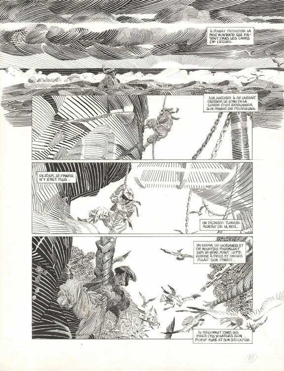 Michel Durand - Les Travailleurs de la mer, Planche original