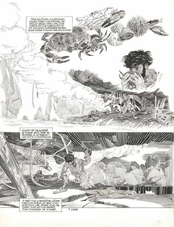 Michel Durand - Les Travailleurs de la mer, Planche original