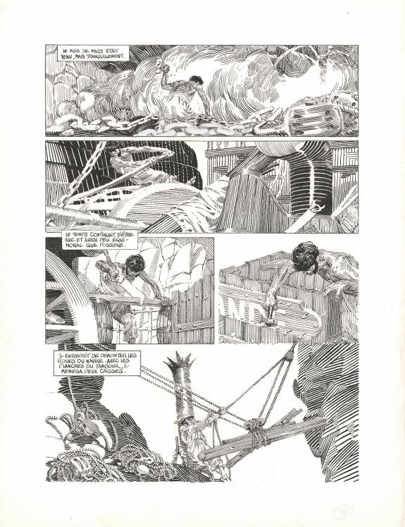 Michel Durand - Les Travailleurs de la mer, Planche original