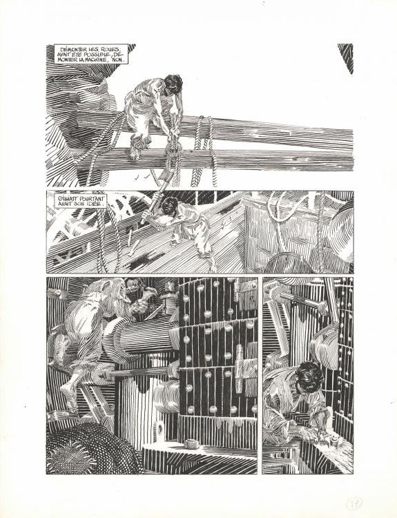 Michel Durand - Les Travailleurs de la mer, Planche original