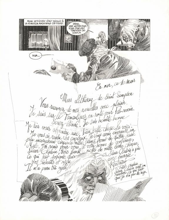 Michel Durand - Les Travailleurs de la mer, Planche original