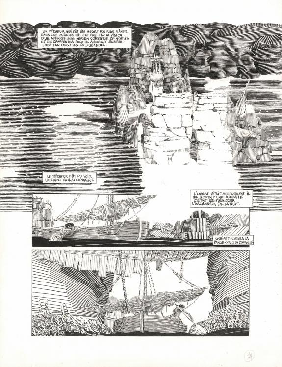 Michel Durand - Les Travailleurs de la mer, Planche original