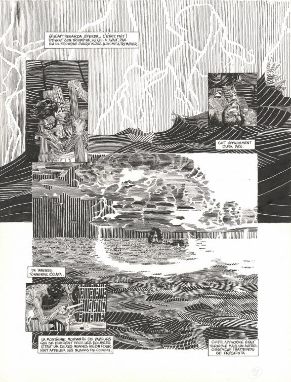 Michel Durand - Les Travailleurs de la mer, Planche original