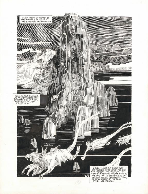 Michel Durand - Les Travailleurs de la mer, Planche original