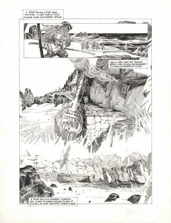 Michel Durand - Les Travailleurs de la mer, Planche original