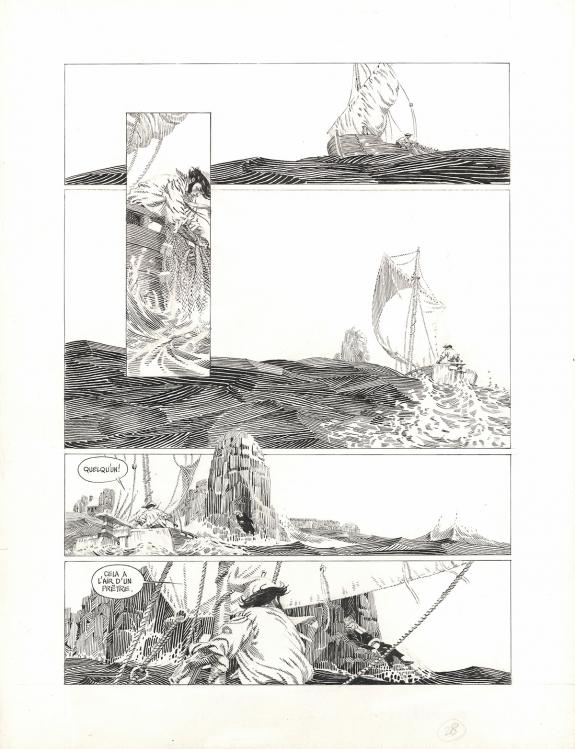 Michel Durand - Les Travailleurs de la mer, Planche original