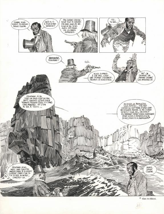 Michel Durand - Les Travailleurs de la mer, Planche original