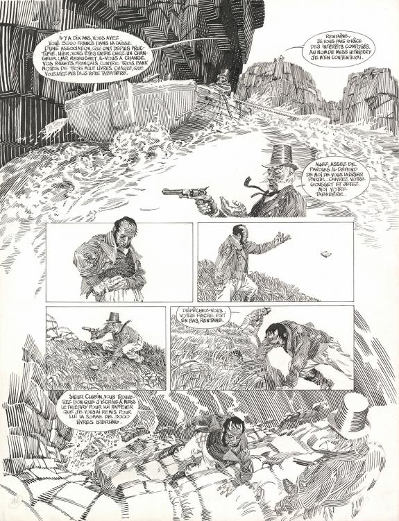 Michel Durand - Les Travailleurs de la mer, Planche original