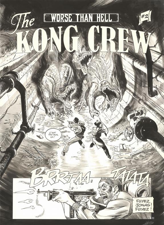 Eric Herenguel - The Kong Crew, Manhattan Jungle, Planche or