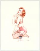 Maly Siri - Pin-up Art, Illustration originale intitulée "Yo