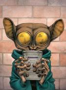 Guznag - Illustration originale, portrait tarsier