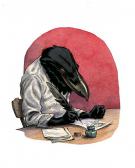 Guznag - Illustration originale - Le Corbeau 