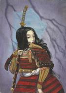 Benjamin Lacombe - Histoires de femmes samurai, Tomoe Gozen,