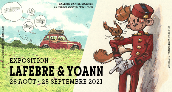 Exposition Jordi Lafbre et Yoann, du 26 aot au 25 septembre 2021  la galerie Daniel Maghen