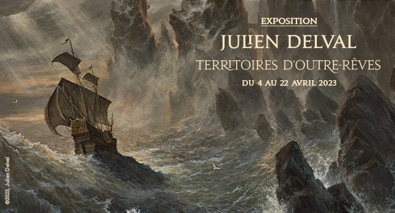 Exposition Territoires doutre-rves de Julien Delval du 4 au 22 avril 2023  la galerie Daniel Maghen