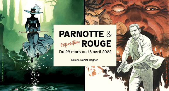 Exposition Joel Parnotte et Corentin Rouge, du 29 mars au 16 avril 2022,  la galerie Daniel Maghen