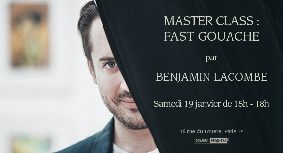 Masterclass Fast gouache par Benjamin Lacombe, samedi 19 janvier 2019 de 15h  18h
