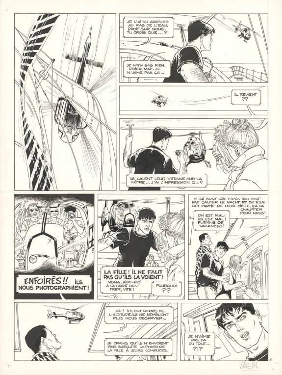 Planche noir et blanc, Gil St André, L'Héritage sanglant (T.9), Jean Charles Kraehn