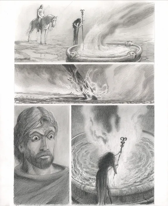 Planche noir et blanc, Macbeth, Paul & Gaëtan Brizzi
