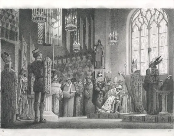 Black and white original page, Macbeth, Paul & Gaëtan Brizzi