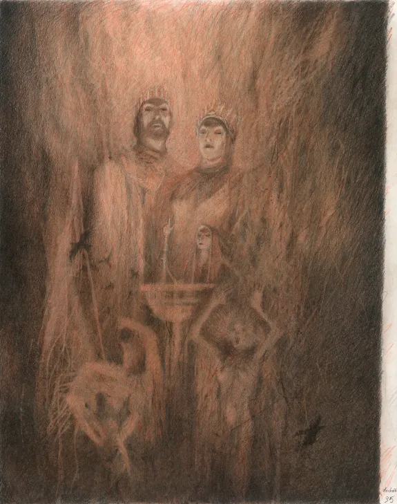 Colored original page, Macbeth, Paul & Gaëtan Brizzi