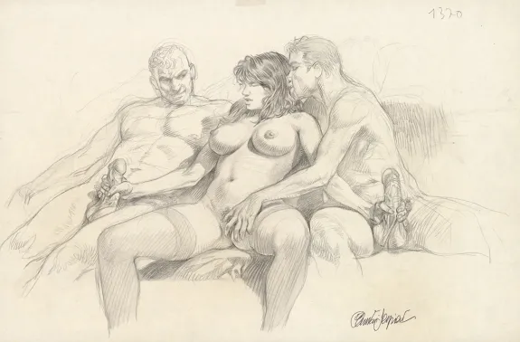 Black and white illustration, Druuna, Druuna X, Paolo Serpieri