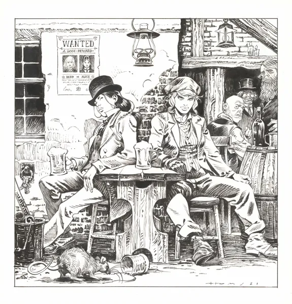 Illustration noir et blanc, Shi, Victoria (T.4), Josep Homs