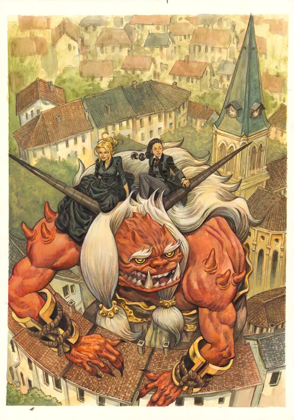 Colored illustration, Shi, Josep Homs