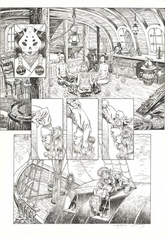 Black and white original page, Shi, Revenge ! (T.3), Josep Homs