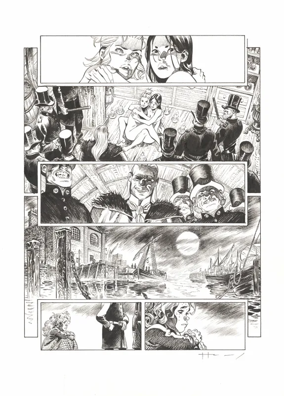 Black and white original page, Shi, Victoria (T.4), Josep Homs
