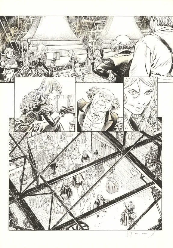 Black and white original page, Shi, Black Friday (T.5), Josep Homs