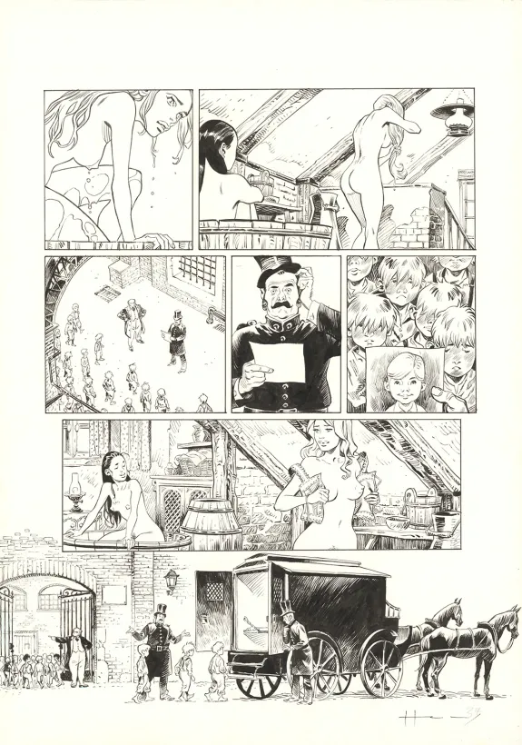 Planche noir et blanc, Shi, La Grande Puanteur (T.6), Josep Homs