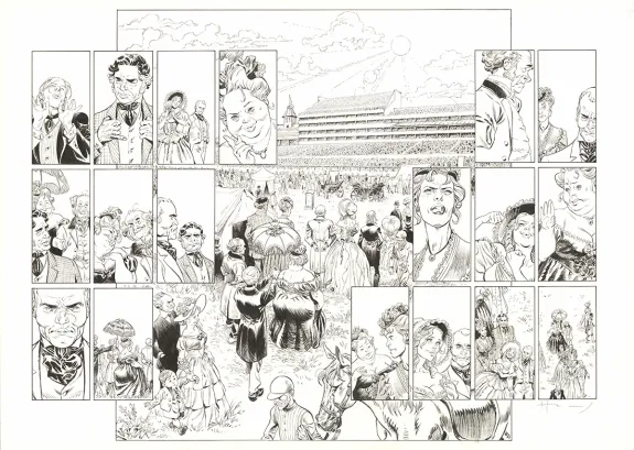 Black and white original page, Shi, Victoria (T.4), Josep Homs