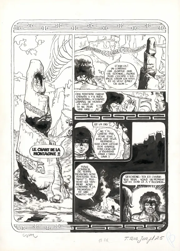 Planche noir et blanc, Jonathan, Et la Montagne chantera pour toi (T.2),  Cosey