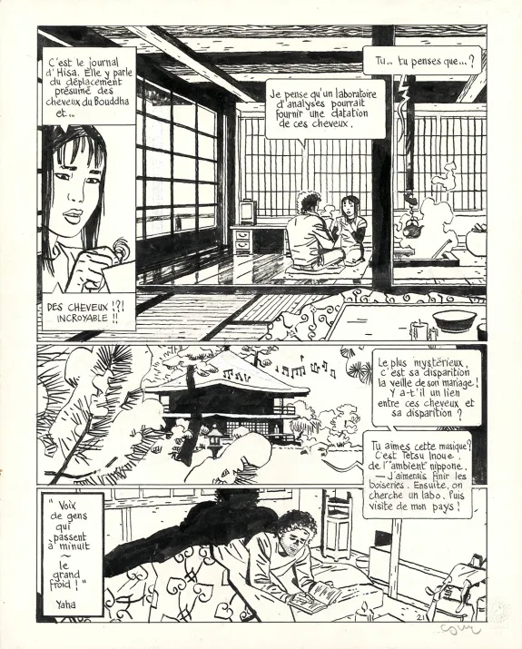 Planche noir et blanc, Jonathan, Atsuko (T.15),  Cosey