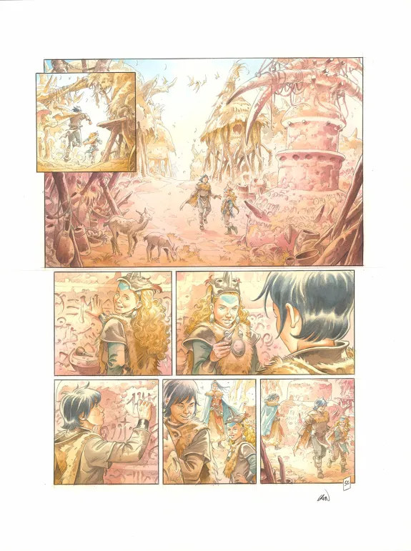 Planche couleur, Les Hautes Herbes,  Grun